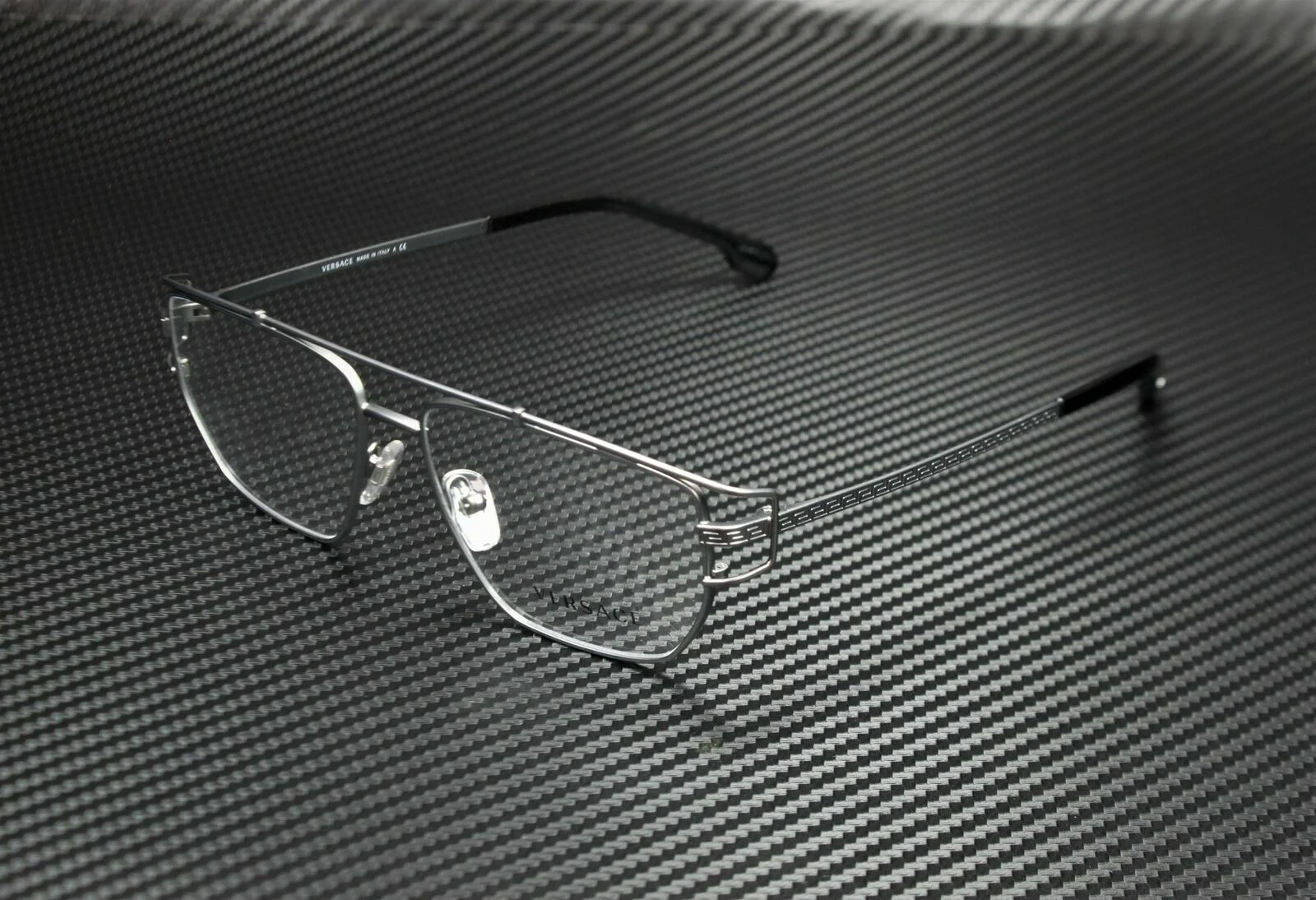 Versace VE1257 1351 Matte Gunmetal Demo Lens Men
