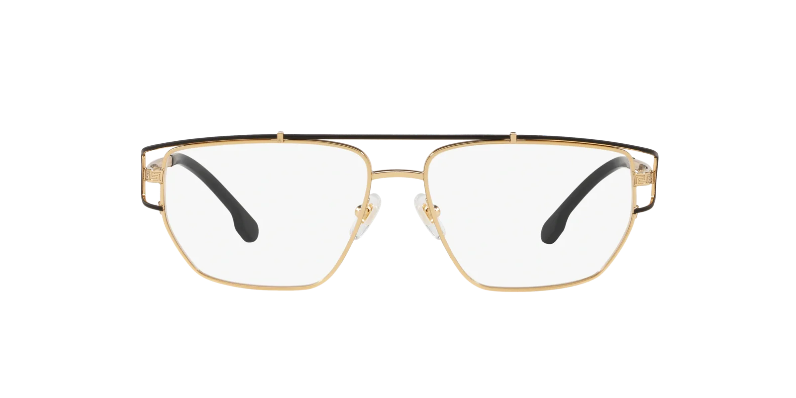 Versace VE1257 1436 Gold Metal Hexagonal Eyeglasses 2