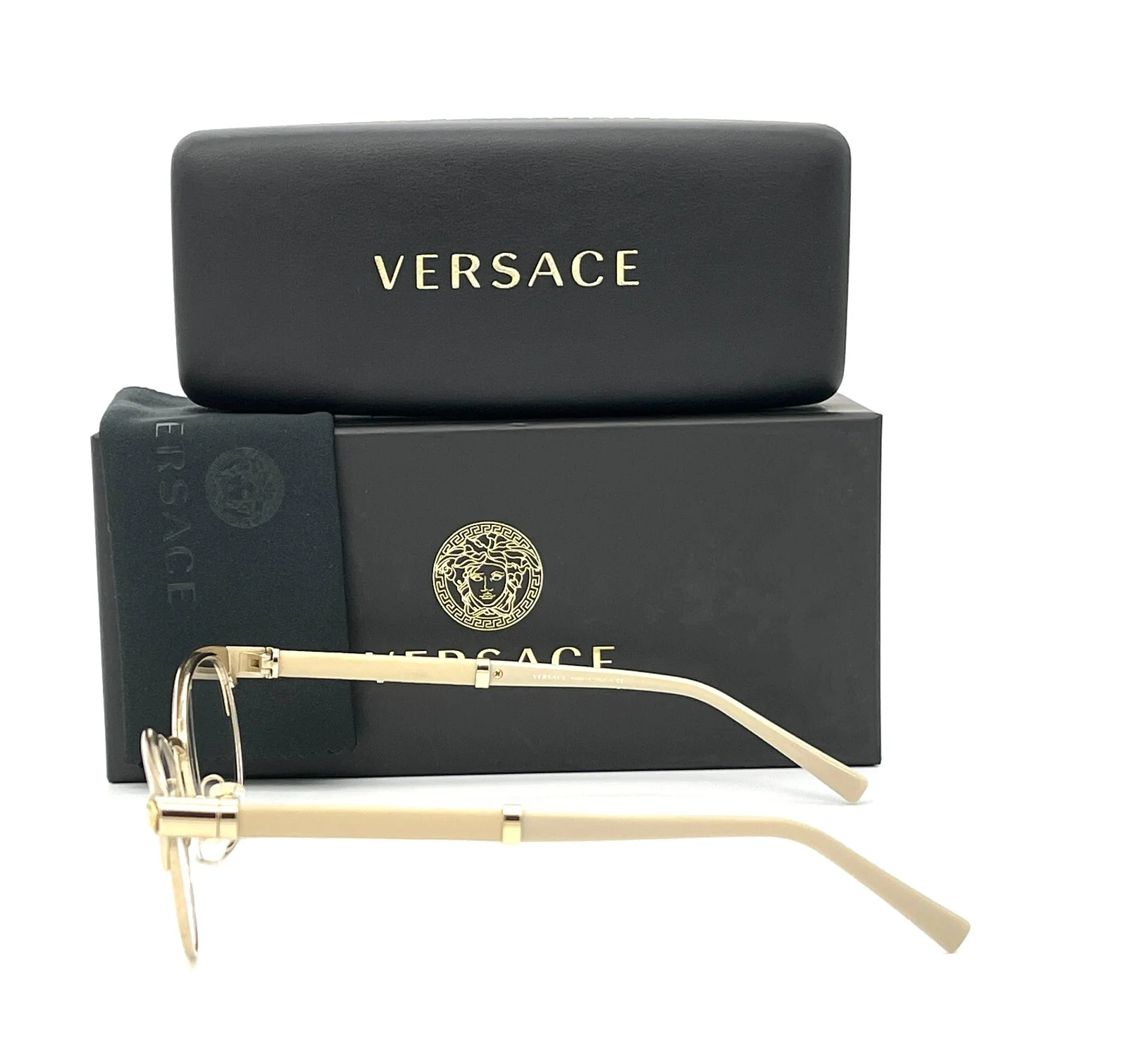 VERSACE VE1259Q 1252 Pale Gold / Demo Lens 52mm Eyeglasses 3
