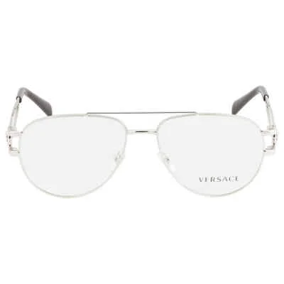 Versace VE1269 1000 Mens Silver Eyeglass Frames 55-16-140