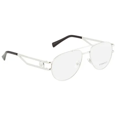 Versace VE1269 1000 Mens Silver Eyeglass Frames 55-16-140 2
