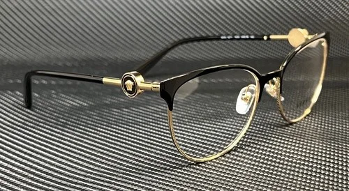 VERSACE VE1271 1433 Black Gold Round Women 3