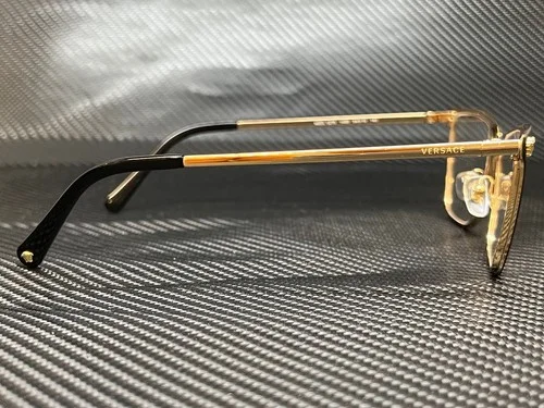VERSACE VE1275 1433 Matte Black Gold Square Women 3