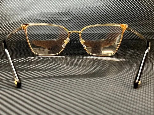 VERSACE VE1275 1433 Matte Black Gold Square Women 4