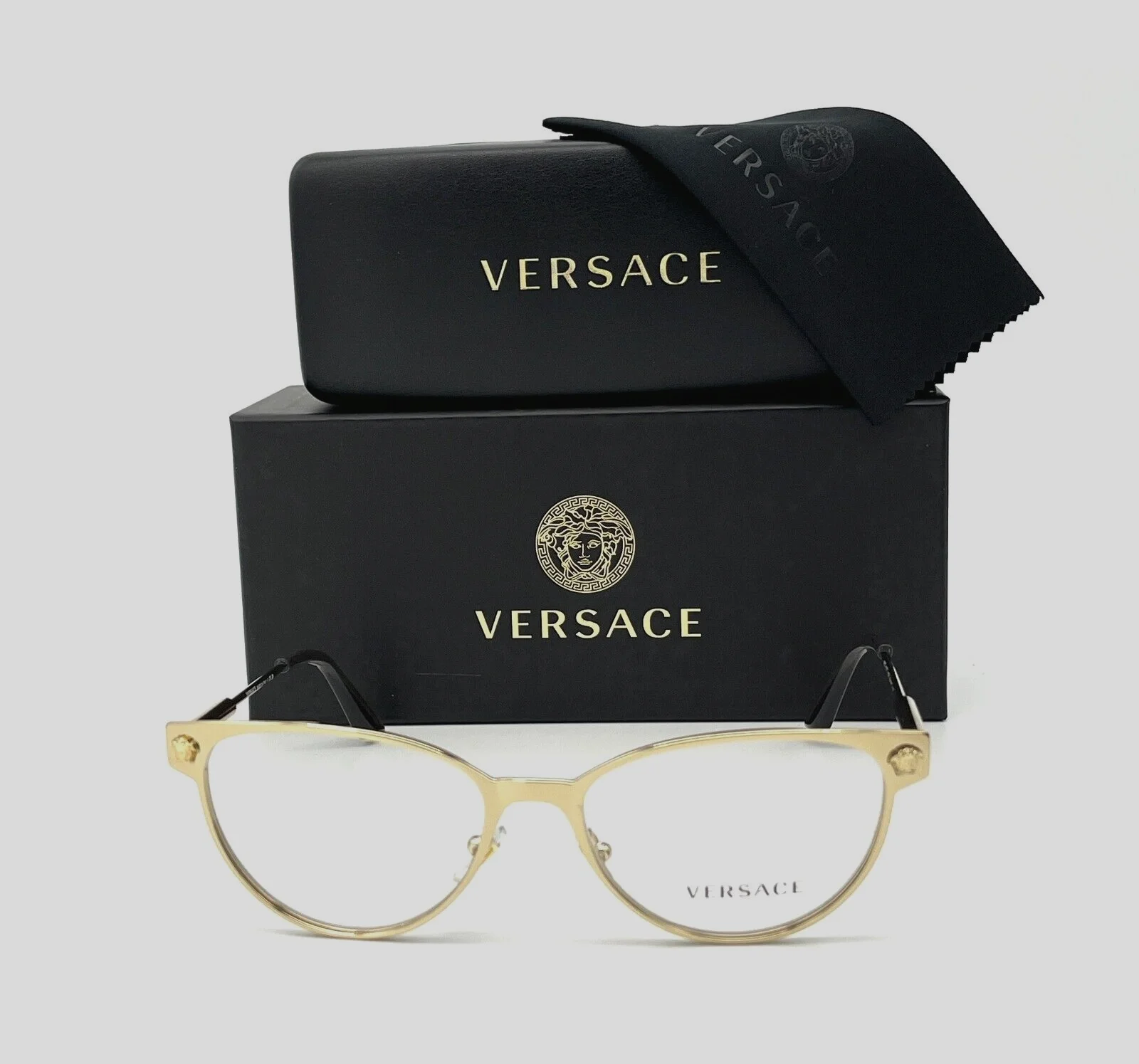 VERSACE VE1277 1252 Pale Gold / Demo Lens 54mm Eyeglasses 2