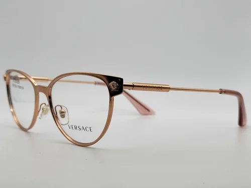 Versace VE1277 1412 Womens Rose Gold Eyeglass Frames 54-17-140 3