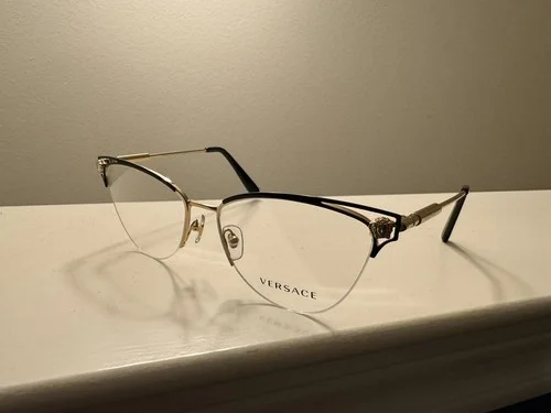 Versace VE1280 1433 Womens Gold Eyeglass Frames 53-16-145