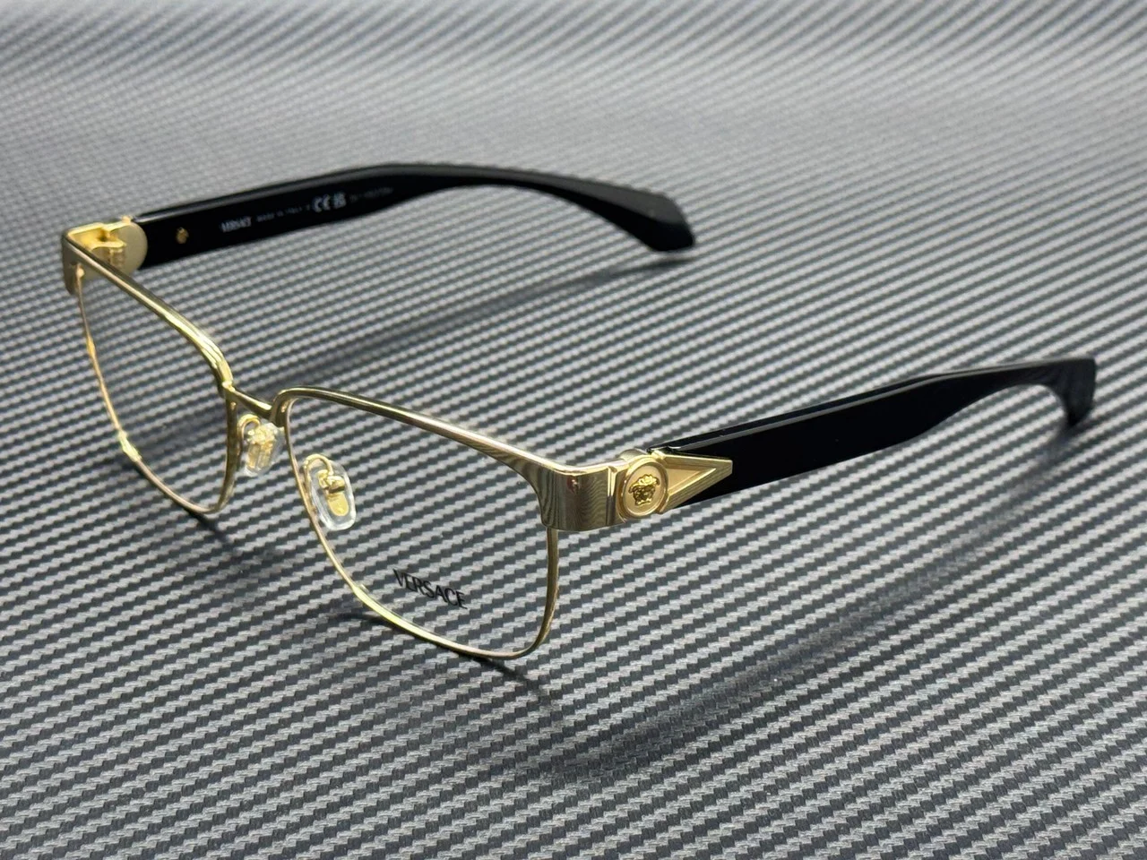 VERSACE VE1285 1443 Black Gold Men 4