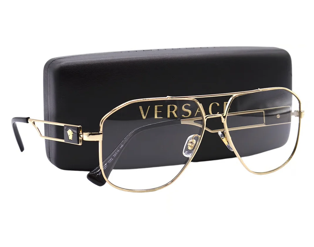 VERSACE VE1287 1002 Shiny Gold Men 3