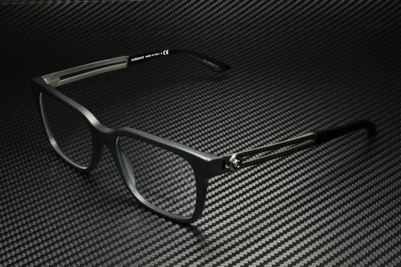 VERSACE VE3218 5122 Matte Black Square Rectangle 53 mm Eyeglasses
