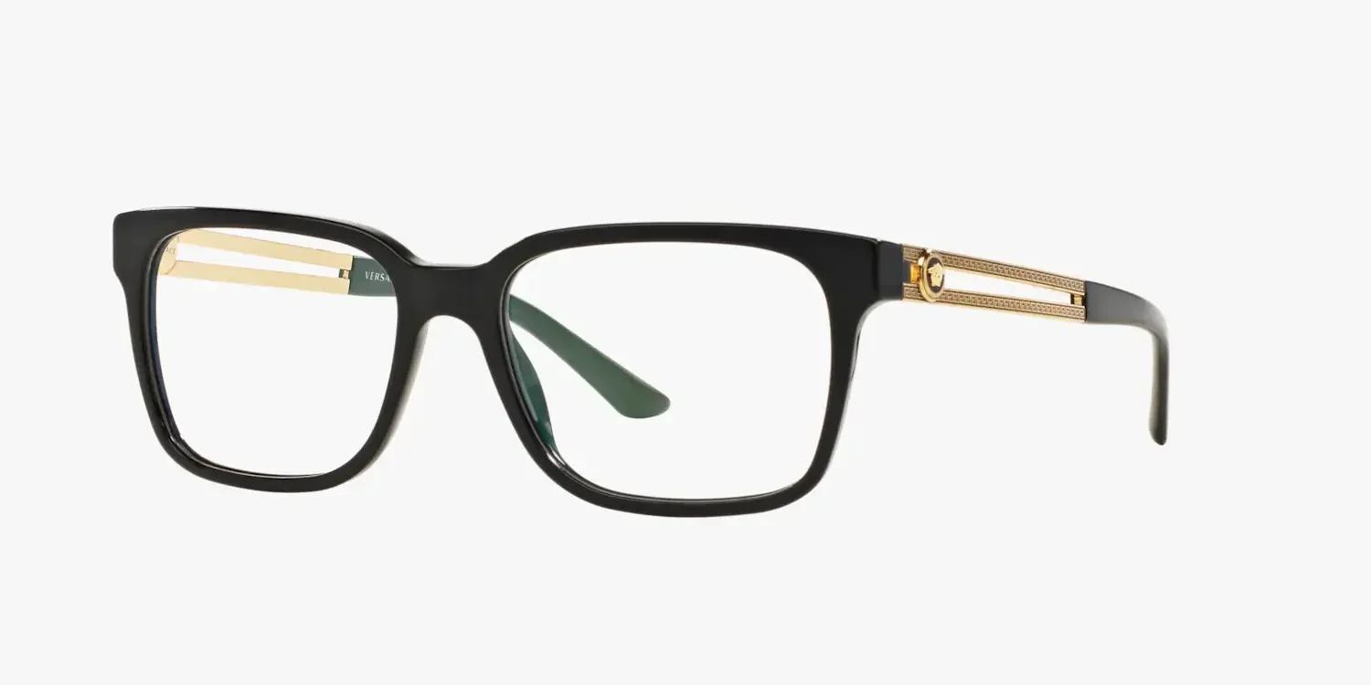 Versace VE3218 Eyeglasses 3218 Eye Glasses GB1 Man Optical Frame 53mm Black NEW