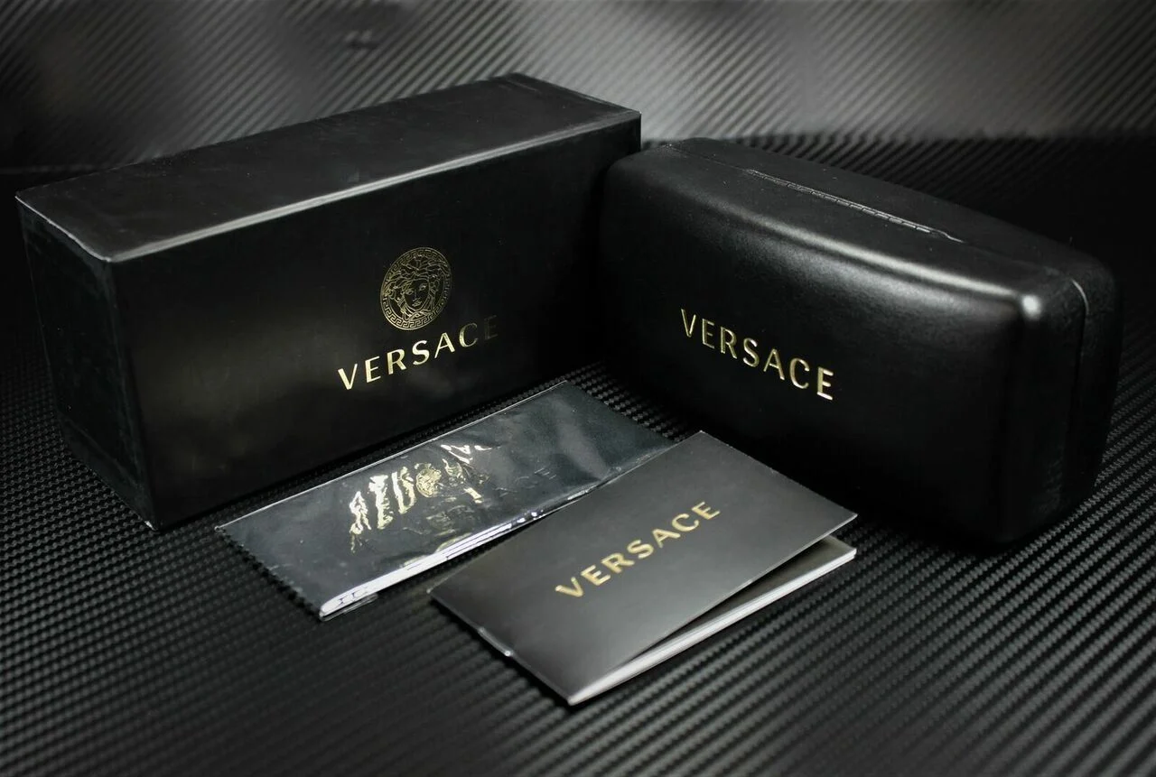 VERSACE VE3218 GB1 Black Square Rectangle 53 mm Men 2