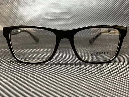 VERSACE VE3303 GB1 Black Rectangle 55 mm Men 3