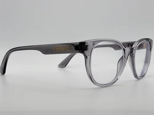 Versace VE3317 593 Mens Trans Grey Eyeglass Frames 49-20-145