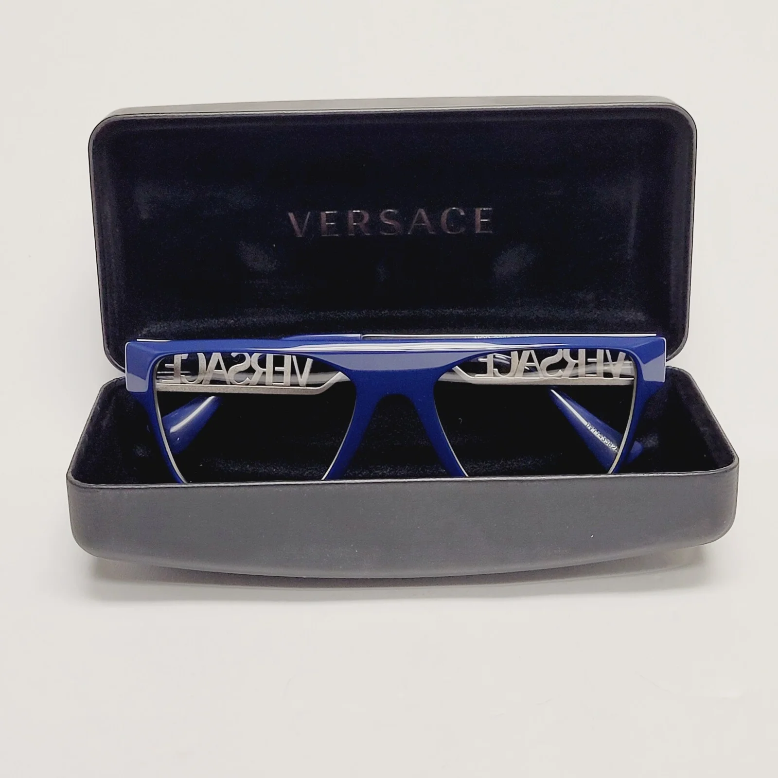 Versace VE3326U Eyeglass Frames Full Rim Designer Eyewear Blue Silver 55-19 145 2