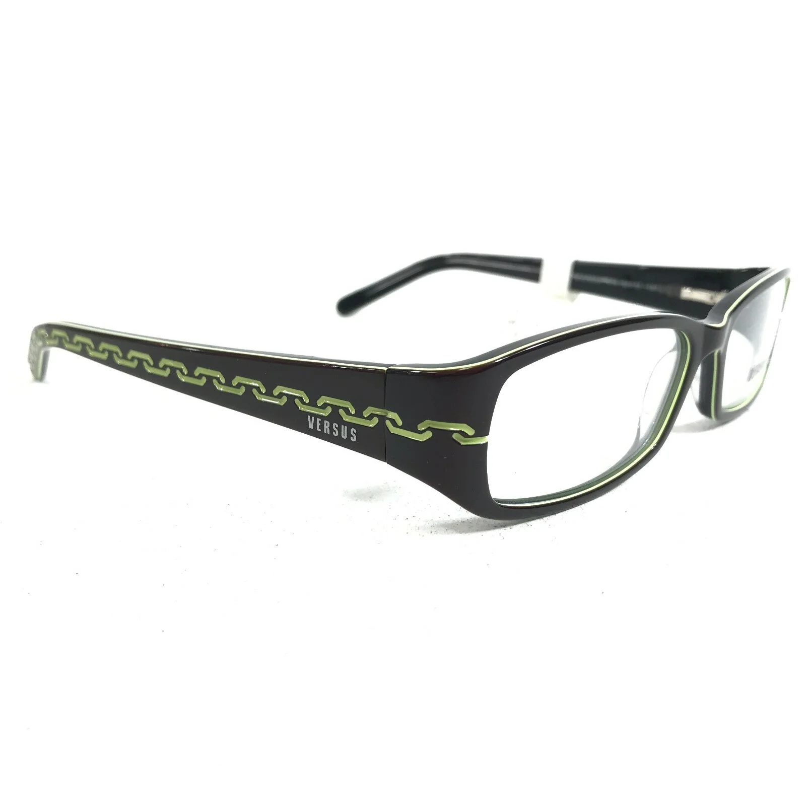 Versus by Versace Eyeglasses Frames MOD.8059 573 Brown Green Chains 52-15-130 3