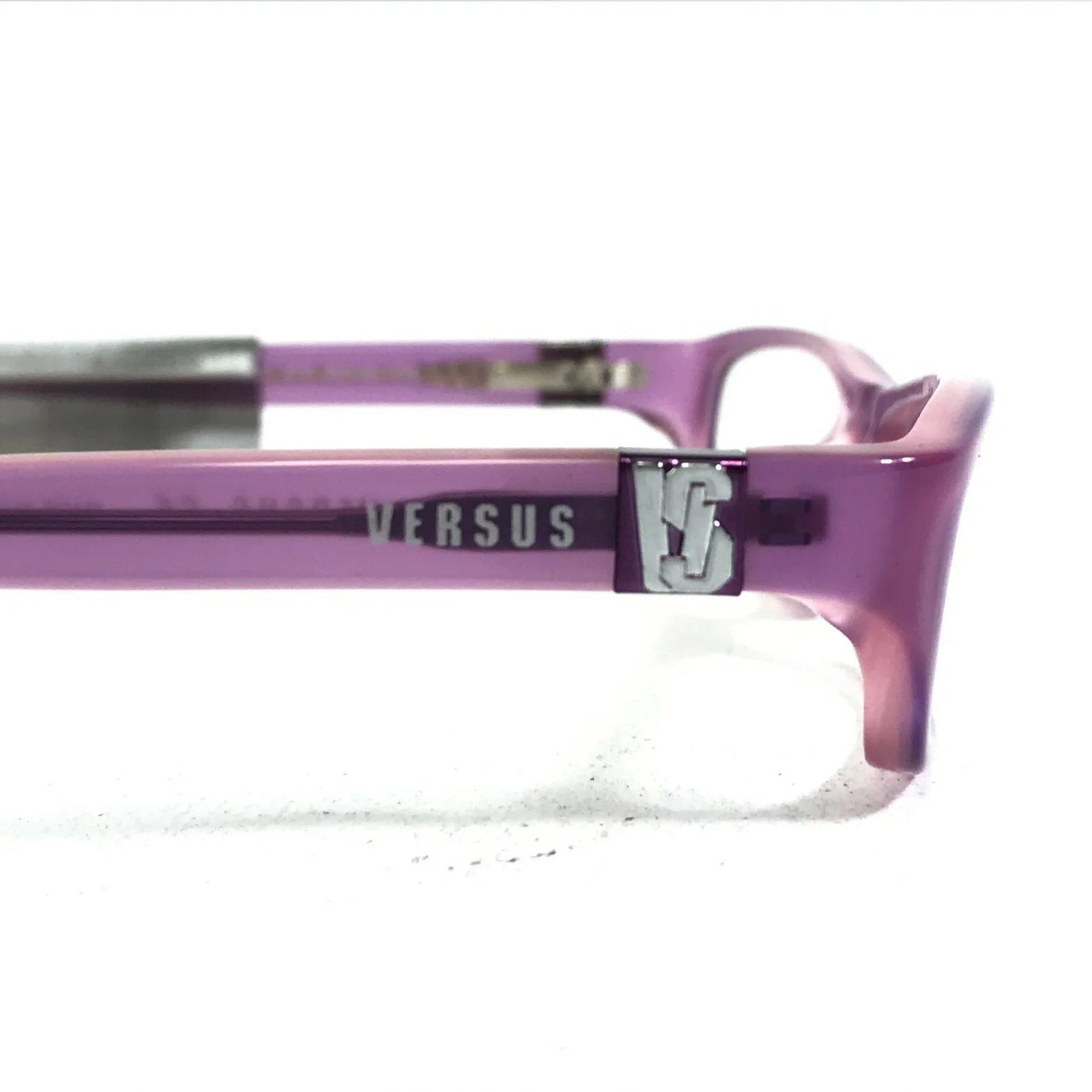 Versus by Versace Eyeglasses Frames MOD.8063 675 Clear Purple Silver 49-16-135 4