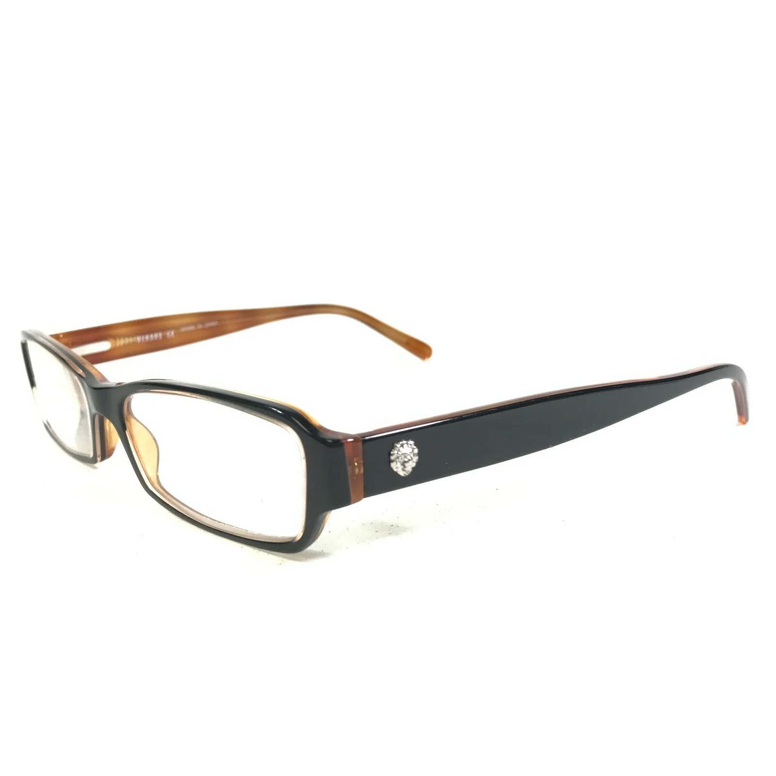 Versus by Versace MOD.8038 532 Eyeglasses Frames Black Brown Full Rim 51-15-140