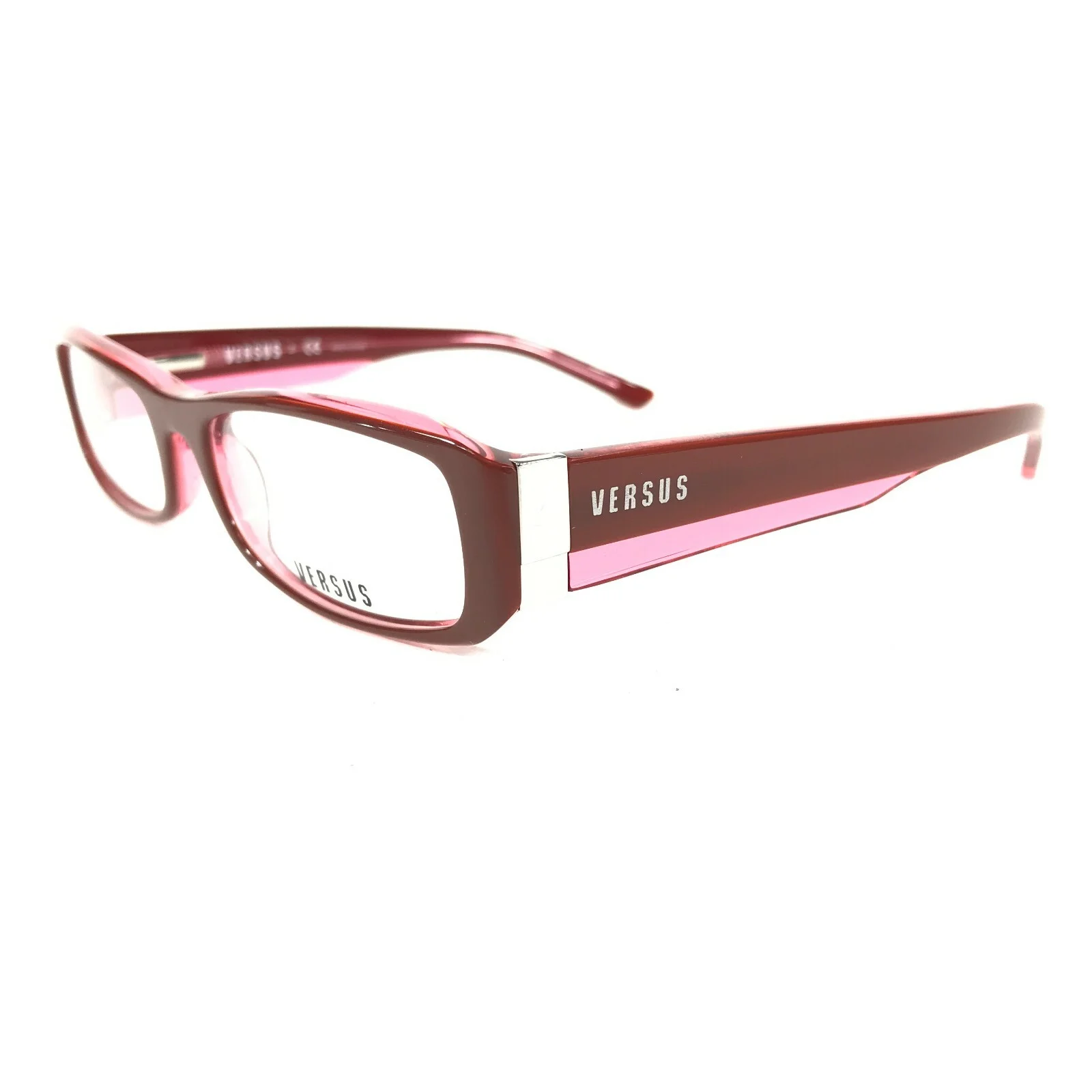 Versus by Versace MOD.8056 563 Eyeglasses Frames Red Pink Rectangular 51-17-135