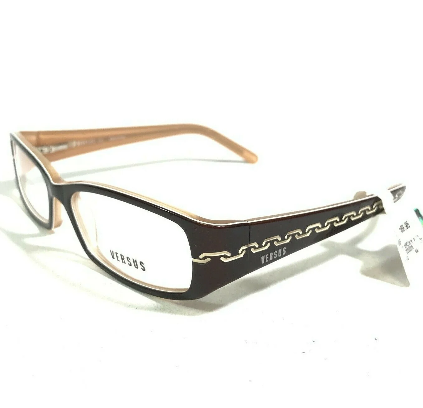 Versus by Versace MOD.8059 601 Eyeglasses Frames Brown Rectangular 52-15-130