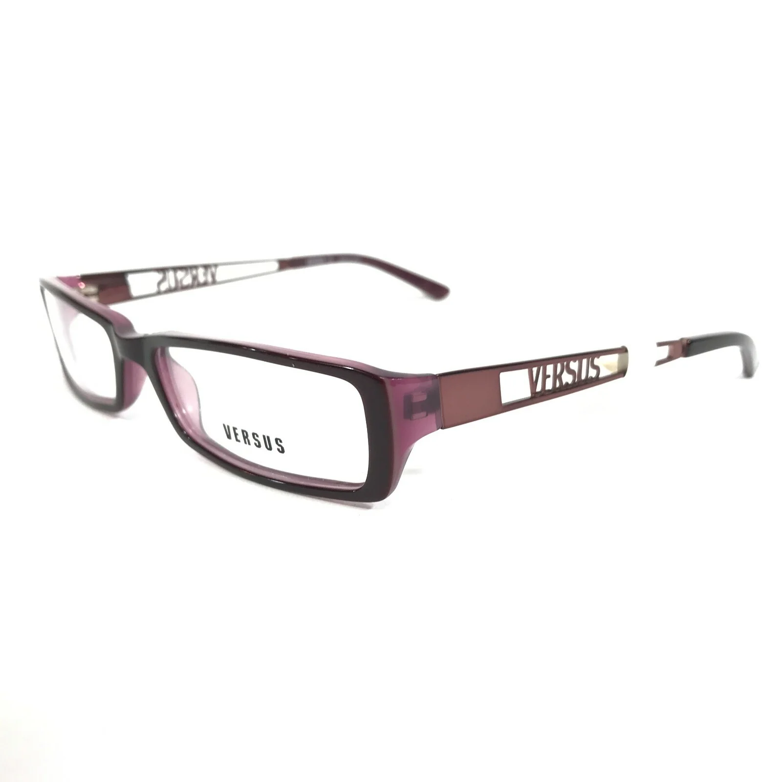 Versus by Versace MOD.VR8023 185 Eyeglasses Frames Purple Rectangular 53-16-135
