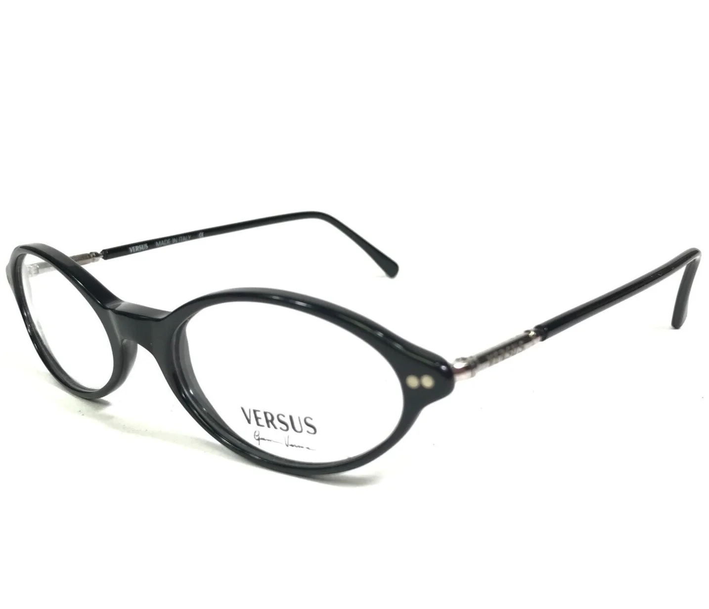 Versus by Versace Small Eyeglasses Frames MOD.B84 COL.784 Black Silver 47-19-135