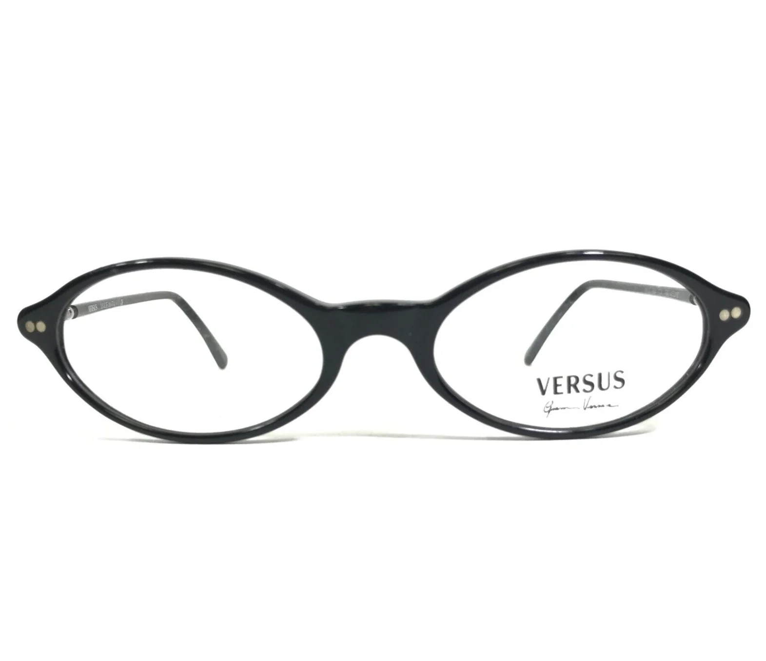 Versus by Versace Small Eyeglasses Frames MOD.B84 COL.784 Black Silver 47-19-135 2