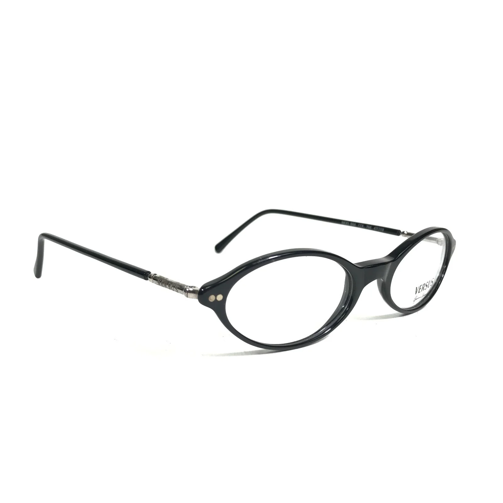 Versus by Versace Small Eyeglasses Frames MOD.B84 COL.784 Black Silver 47-19-135 3
