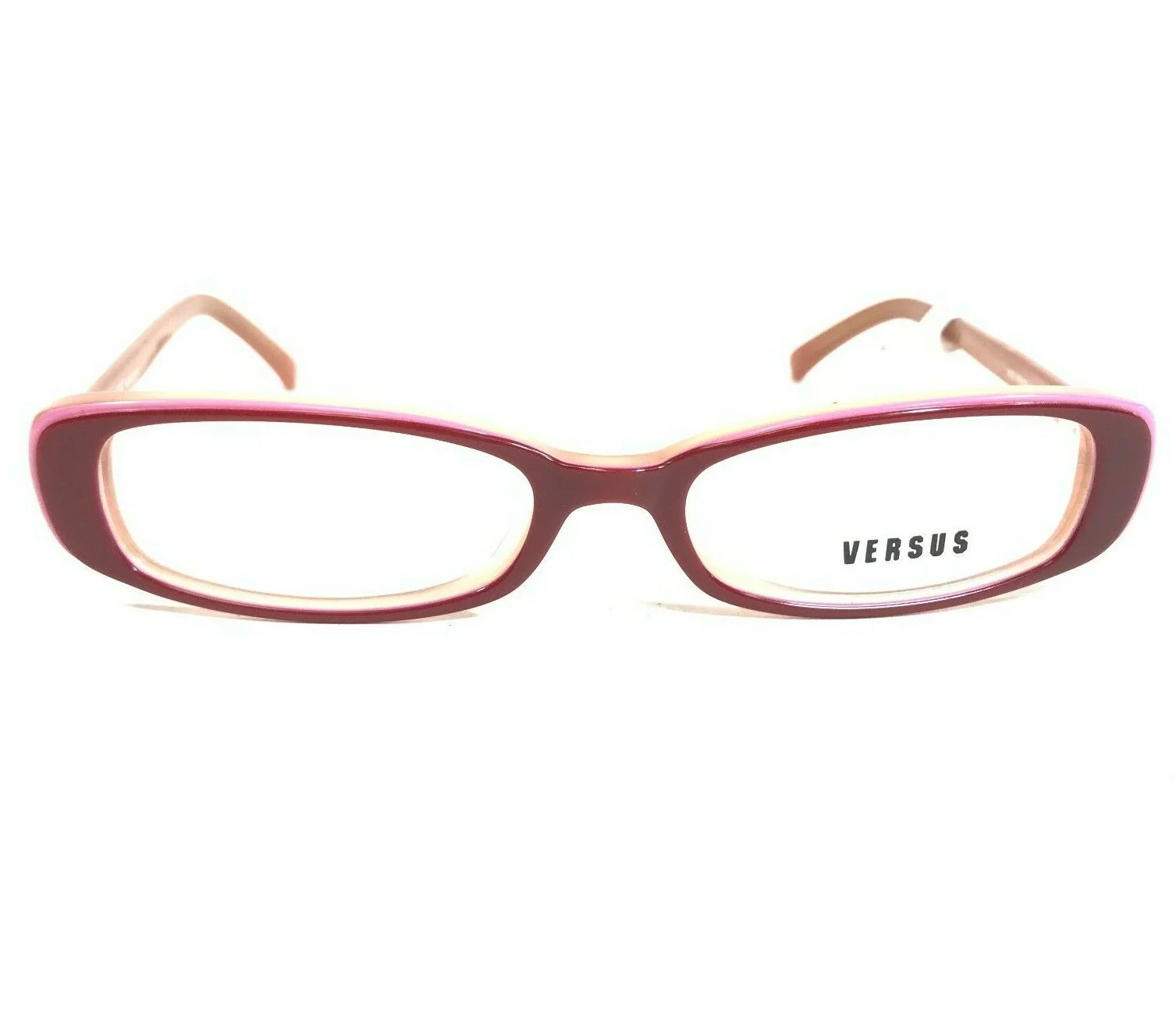 Versus MOD.VR8029 469 Eyeglasses Frames Red Pink Cat Eye Full Rim 49-16-135