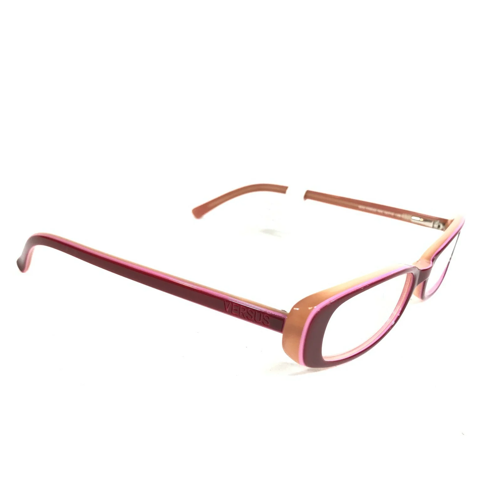 Versus MOD.VR8029 469 Eyeglasses Frames Red Pink Cat Eye Full Rim 49-16-135 2