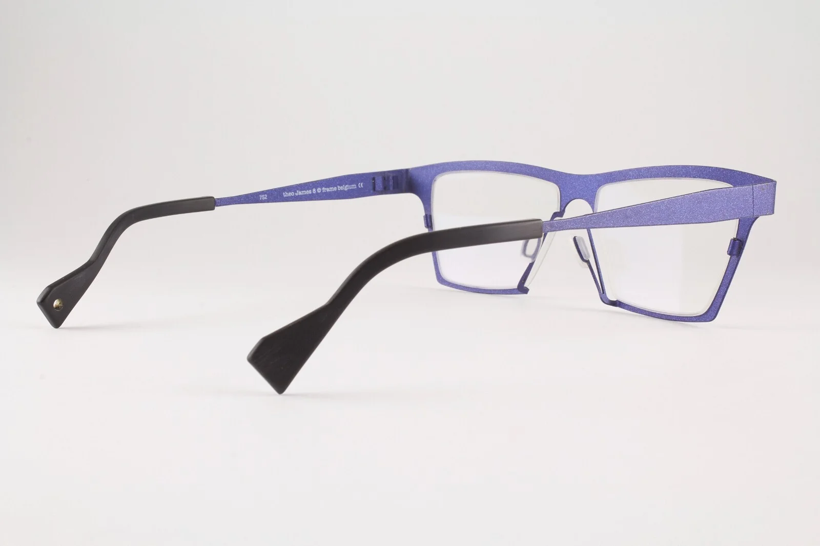 Very Rare Authentic Theo James 8 752 54mm Sparkly Blue Frames Glasses Belgium 3