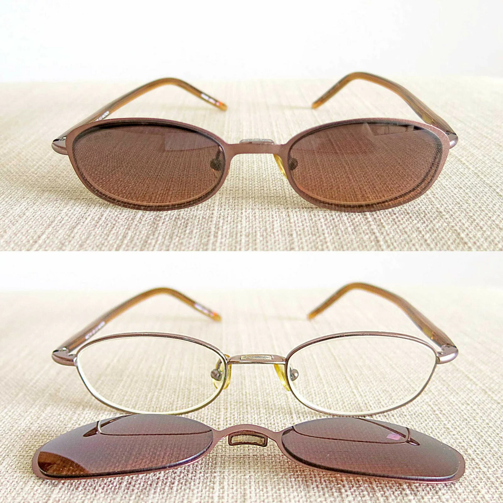 Very Rare Japanese Frame w/ Magnetic Sunglasses—Ab·so·lute Weston W271 Slim Oval