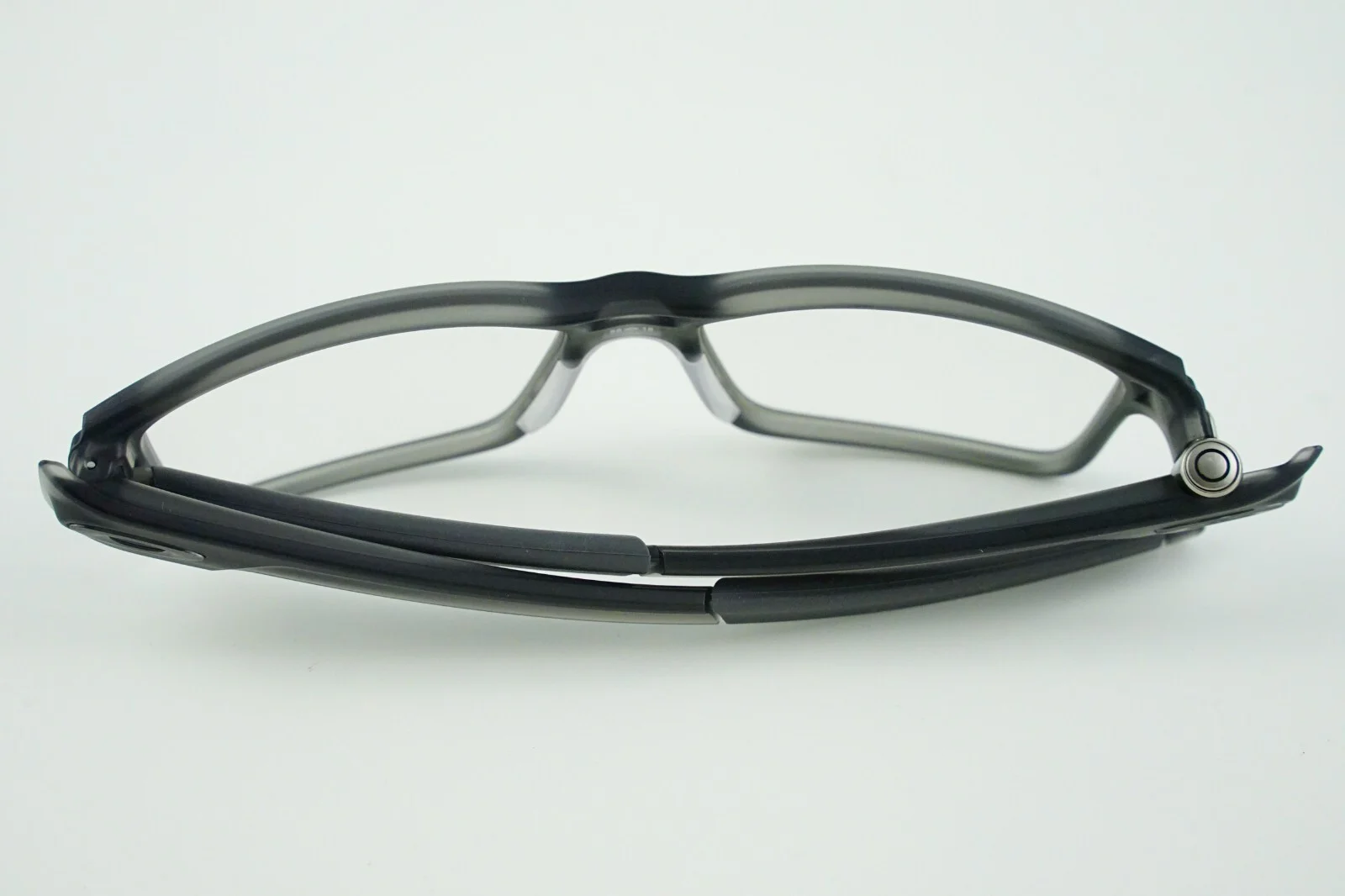 VERY RARE! OX8073-0156 Oakley Currency Glass Matte Grey Eyeglasses 56-16-140 3