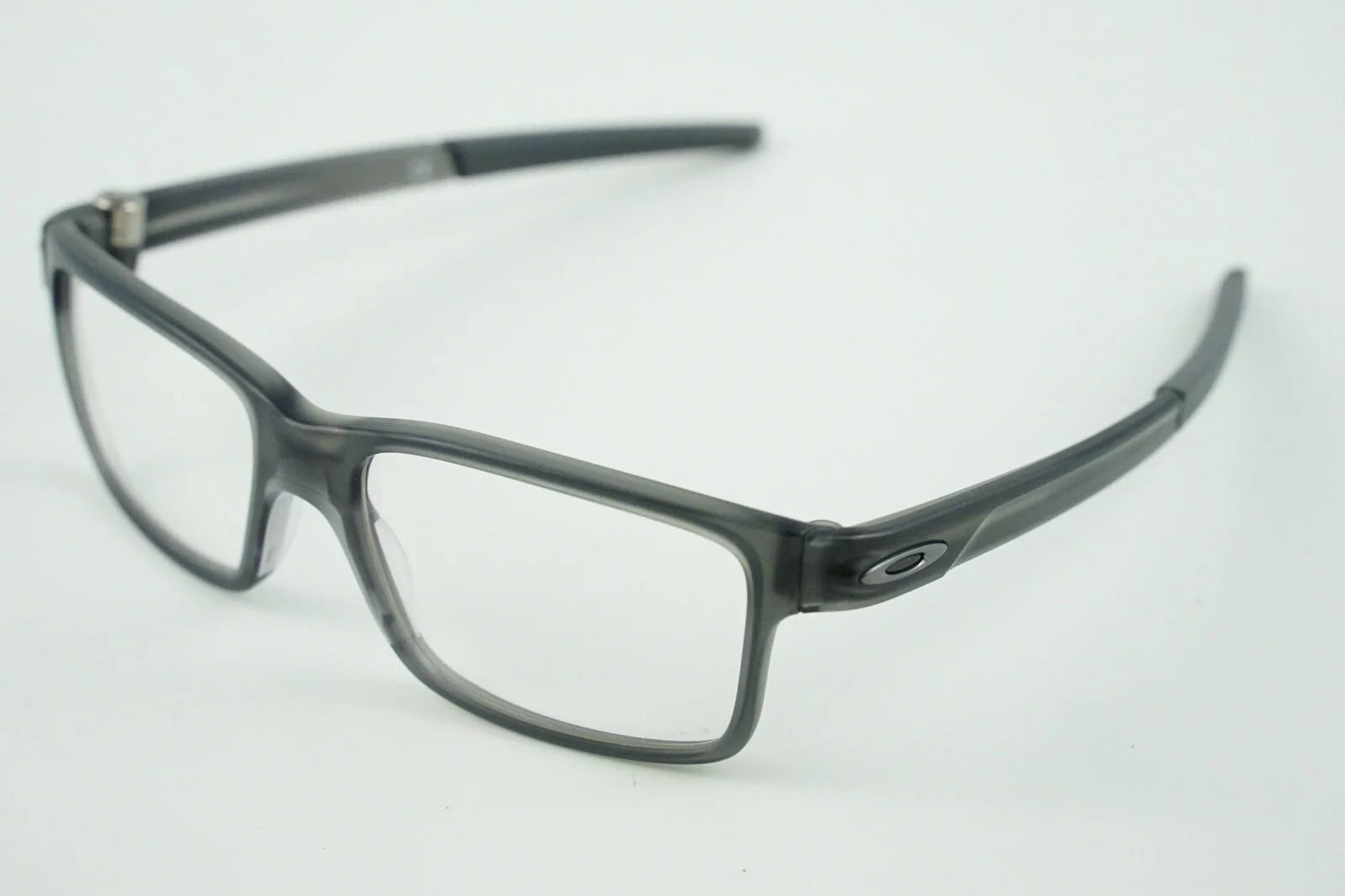 VERY RARE! OX8073-0156 Oakley Currency Glass Matte Grey Eyeglasses 56-16-140 4