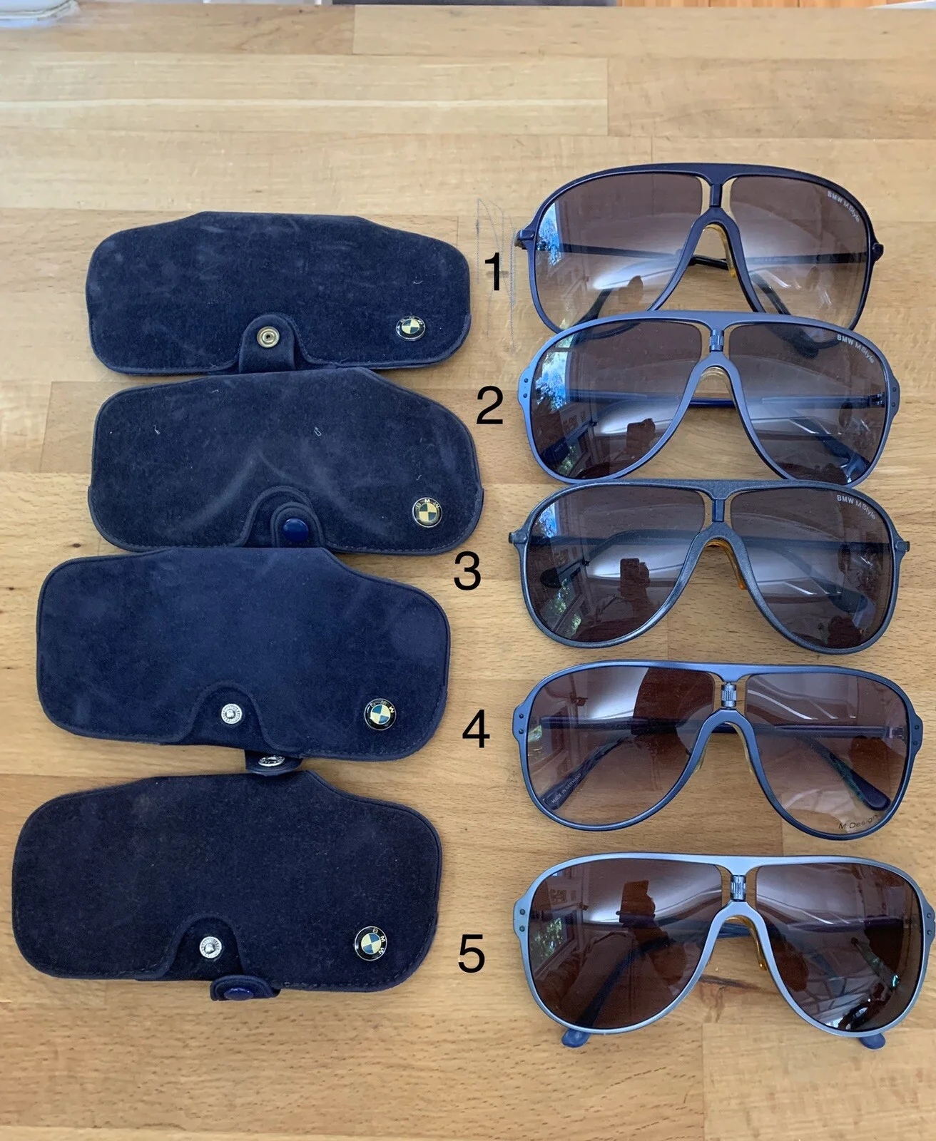 Very Rare Vintage BMW M-Frame Metal Sunglasses Changeable Mint!Choose Your Pair!