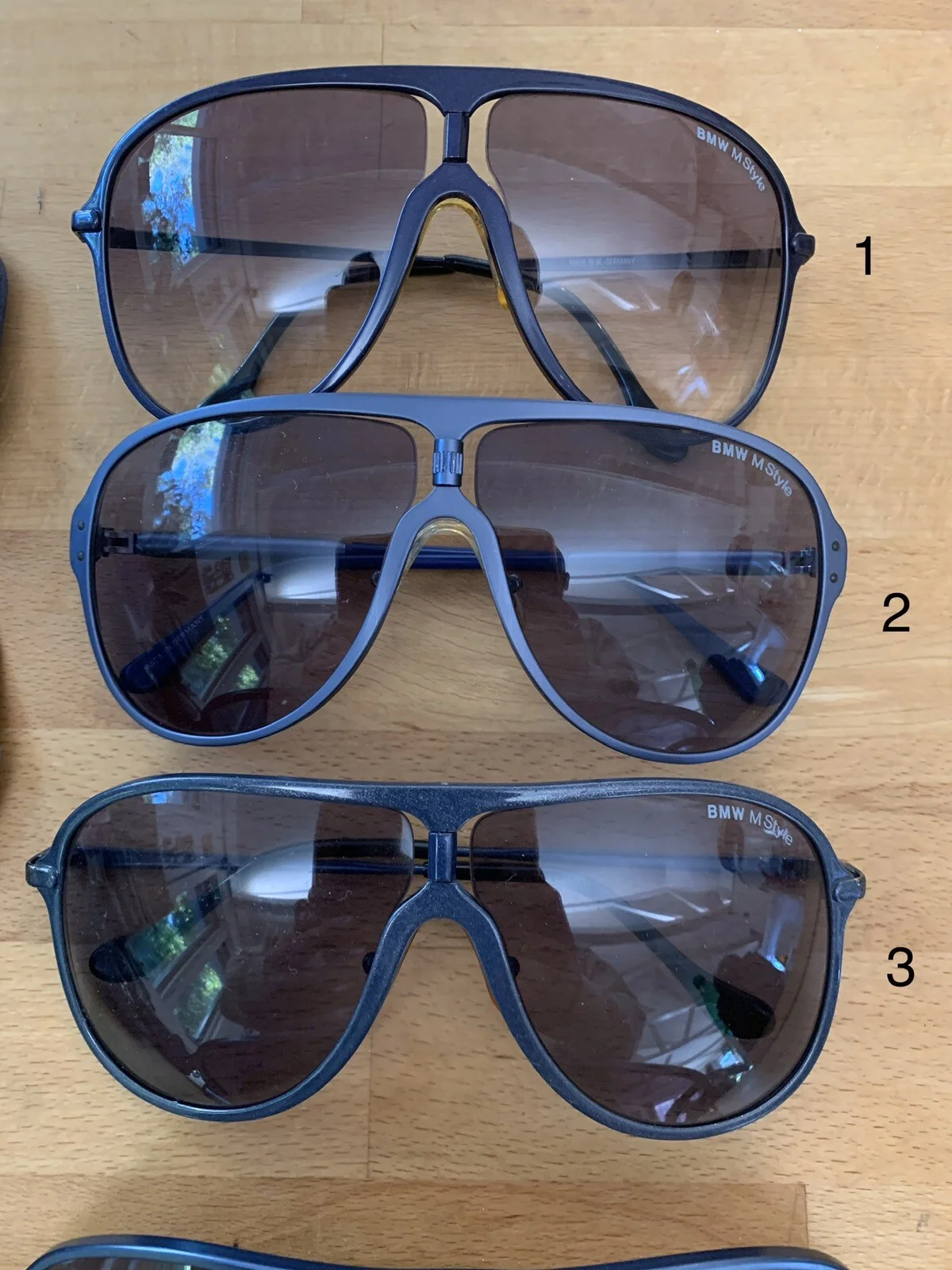 Very Rare Vintage BMW M-Frame Metal Sunglasses Changeable Mint!Choose Your Pair! 2