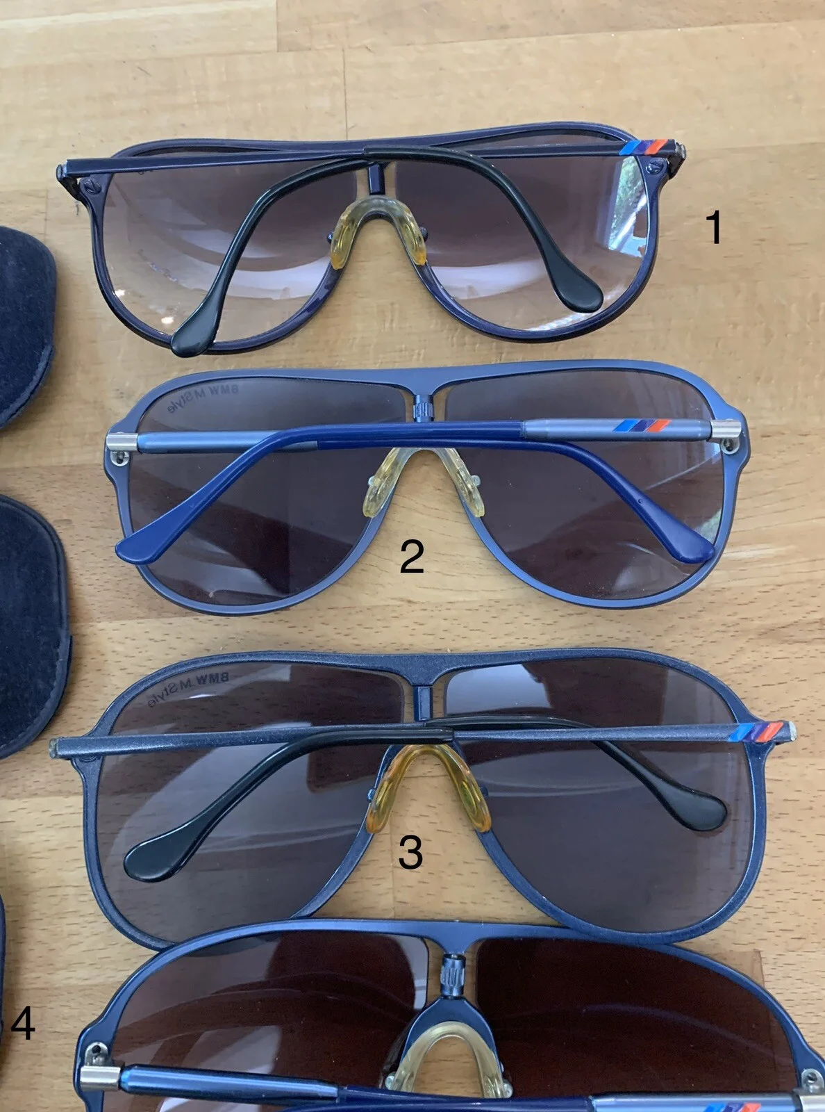 Very Rare Vintage BMW M-Frame Metal Sunglasses Changeable Mint!Choose Your Pair! 4