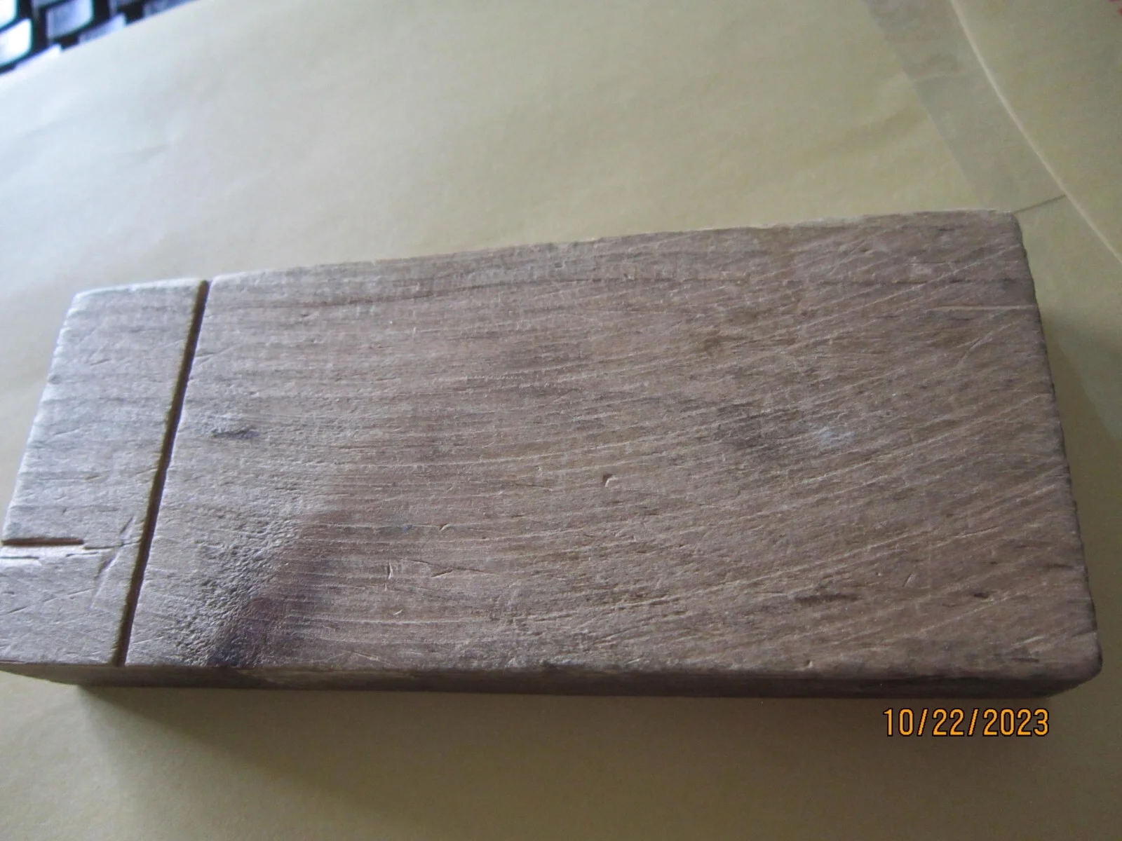 Very Rare Wood Eyeglass case RIGGS OPTICAL Pittock Block Portland Oregon Antique 3