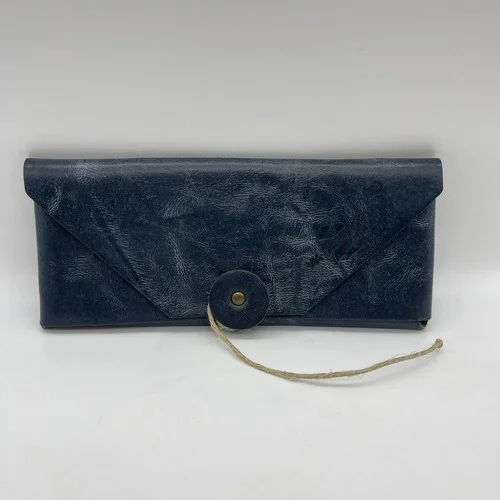 Via Dei Rufolo Ravello Italy Italian Weathered Leather Suede Sunglass Soft Case 2