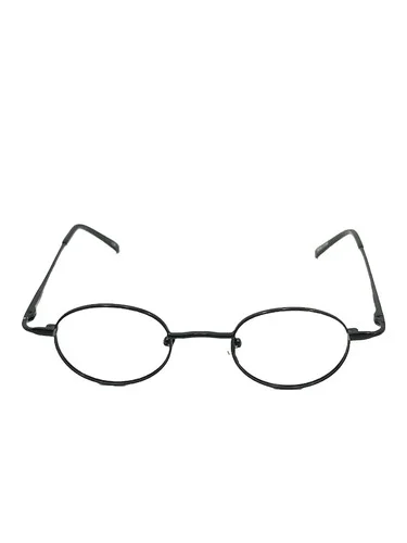 Via Milano Darwin Eye Glasses Frames Black 41-22 +2.5 Small Round Scholar