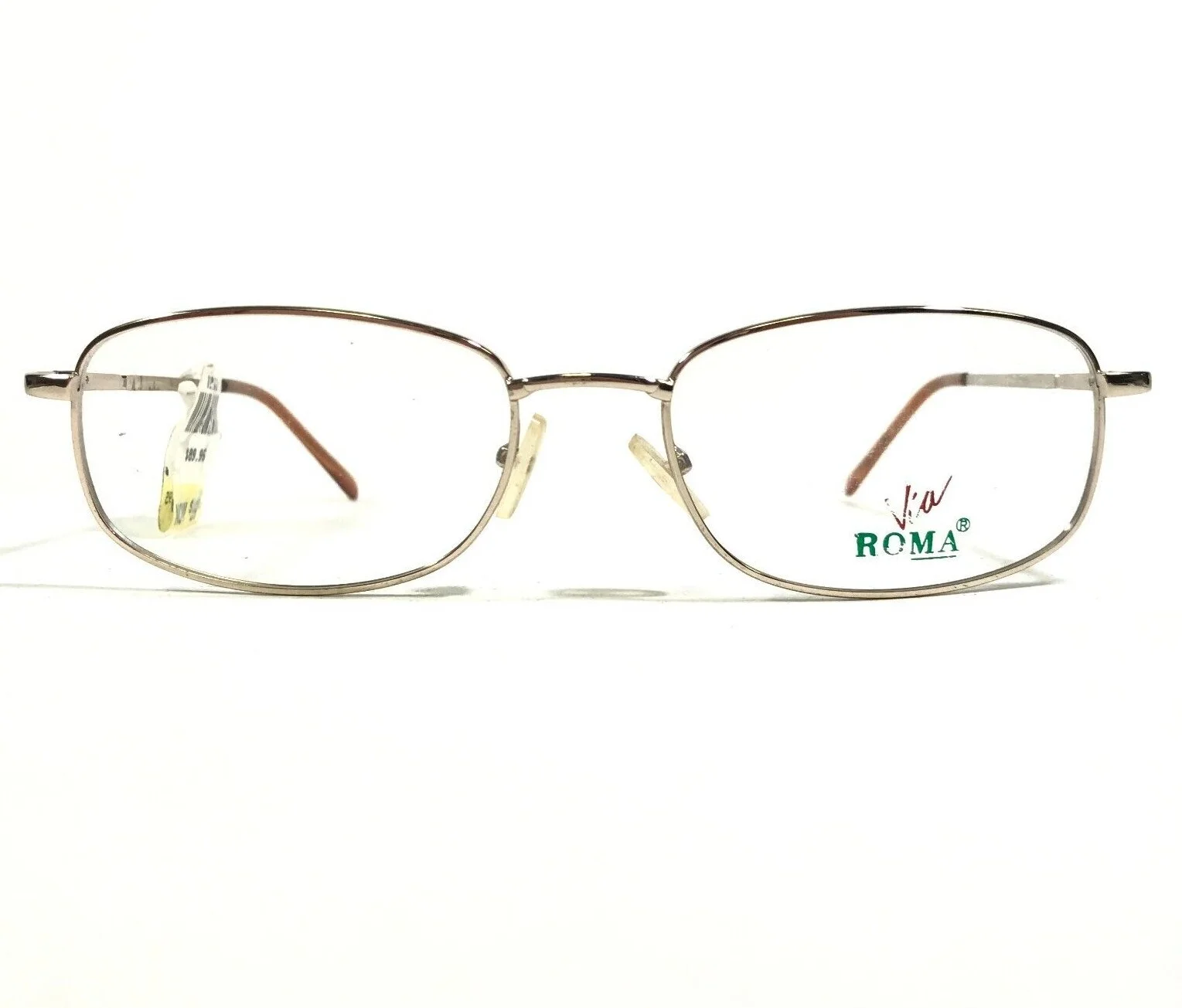 Via Roma VR 511 SHINY GOLD Eyeglasses Frames Square Full Wire Rim 54-19-145