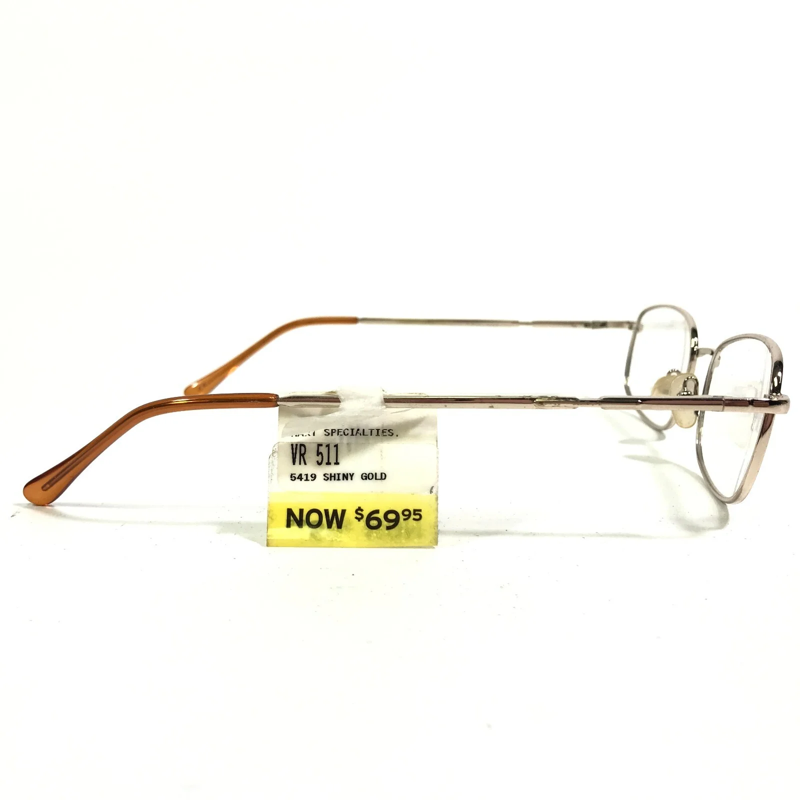 Via Roma VR 511 SHINY GOLD Eyeglasses Frames Square Full Wire Rim 54-19-145 3