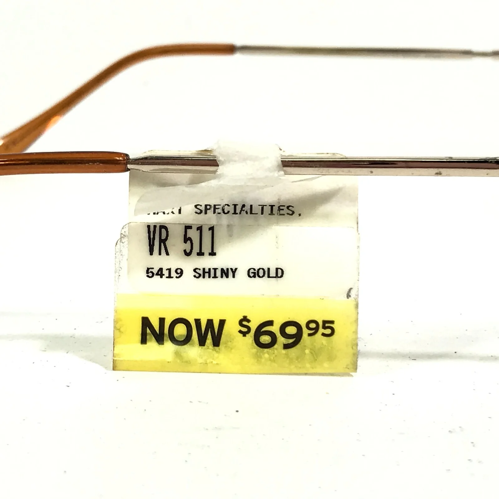 Via Roma VR 511 SHINY GOLD Eyeglasses Frames Square Full Wire Rim 54-19-145 4