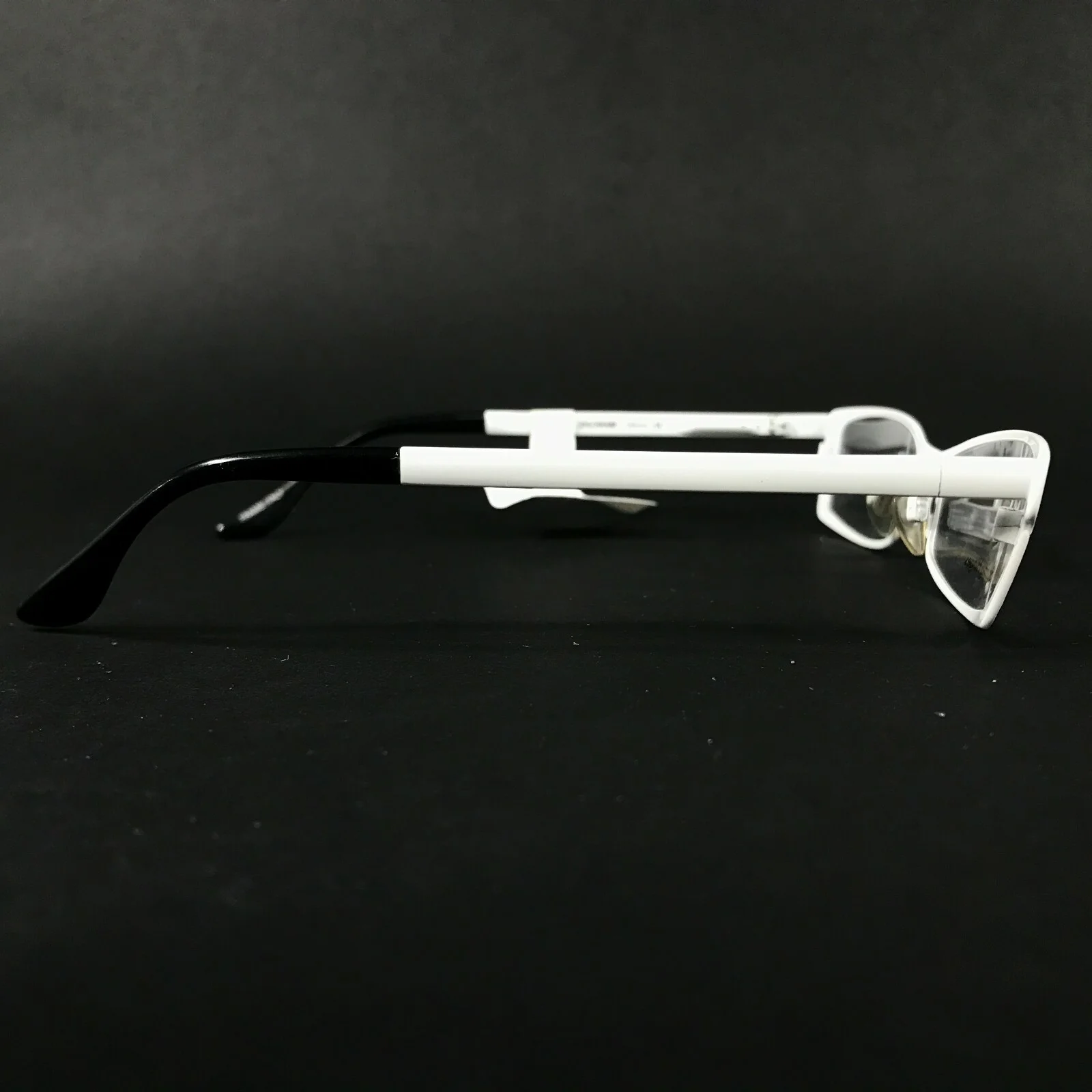 Via Spiga BARI 530 Eyeglasses Frames Black White Geometric Cat Eye 51-17-130 3