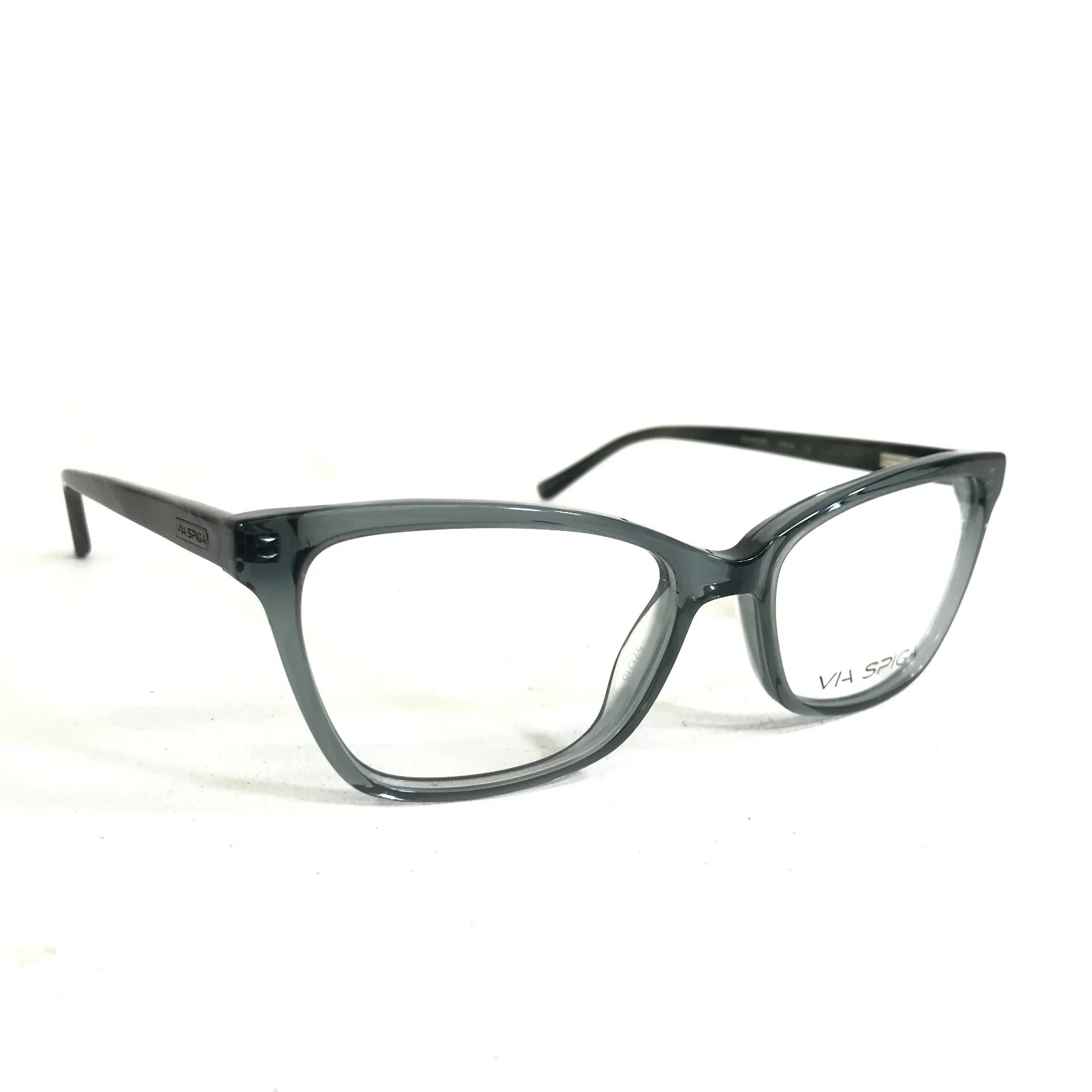 Via Spiga Eyeglasses Frames Dulcina 780 Clear Grey Blue Cat Eye 52-16-135 2