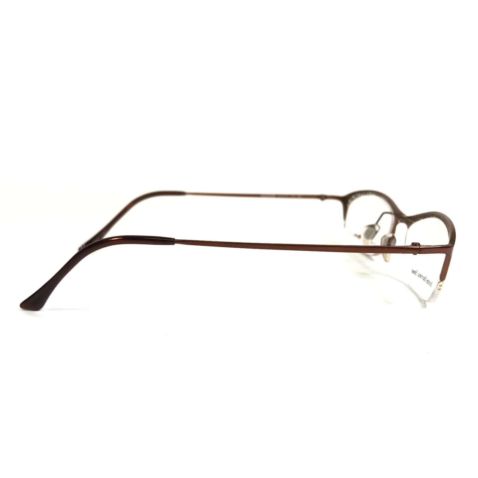 Via Spiga Eyeglasses Frames Valleluce 580 Brown Cat Eye Half Rim 49-18-135 3