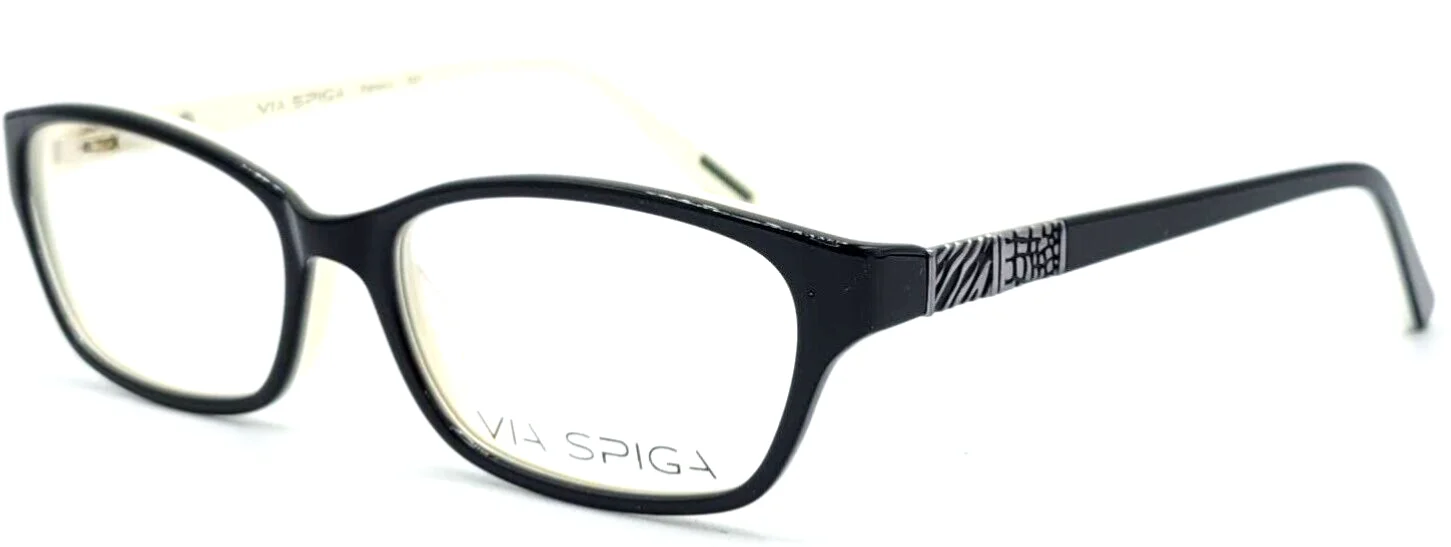 VIA SPIGA - FABIANA 500 52/15/135 - BLACK - NEW Authentic WOMENS EYEGLASSES