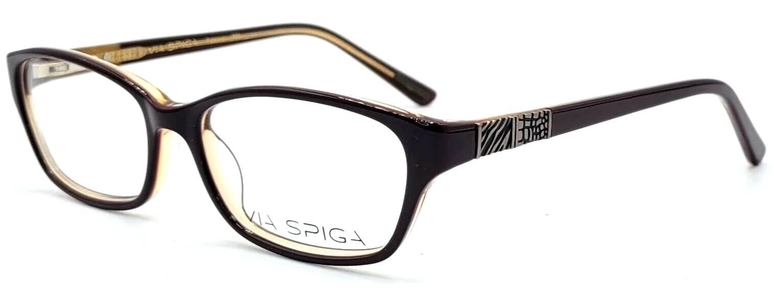 VIA SPIGA - FABIANA 900 52/15/135 - BURGUNDY - NEW Authentic WOMENS EYEGLASSES