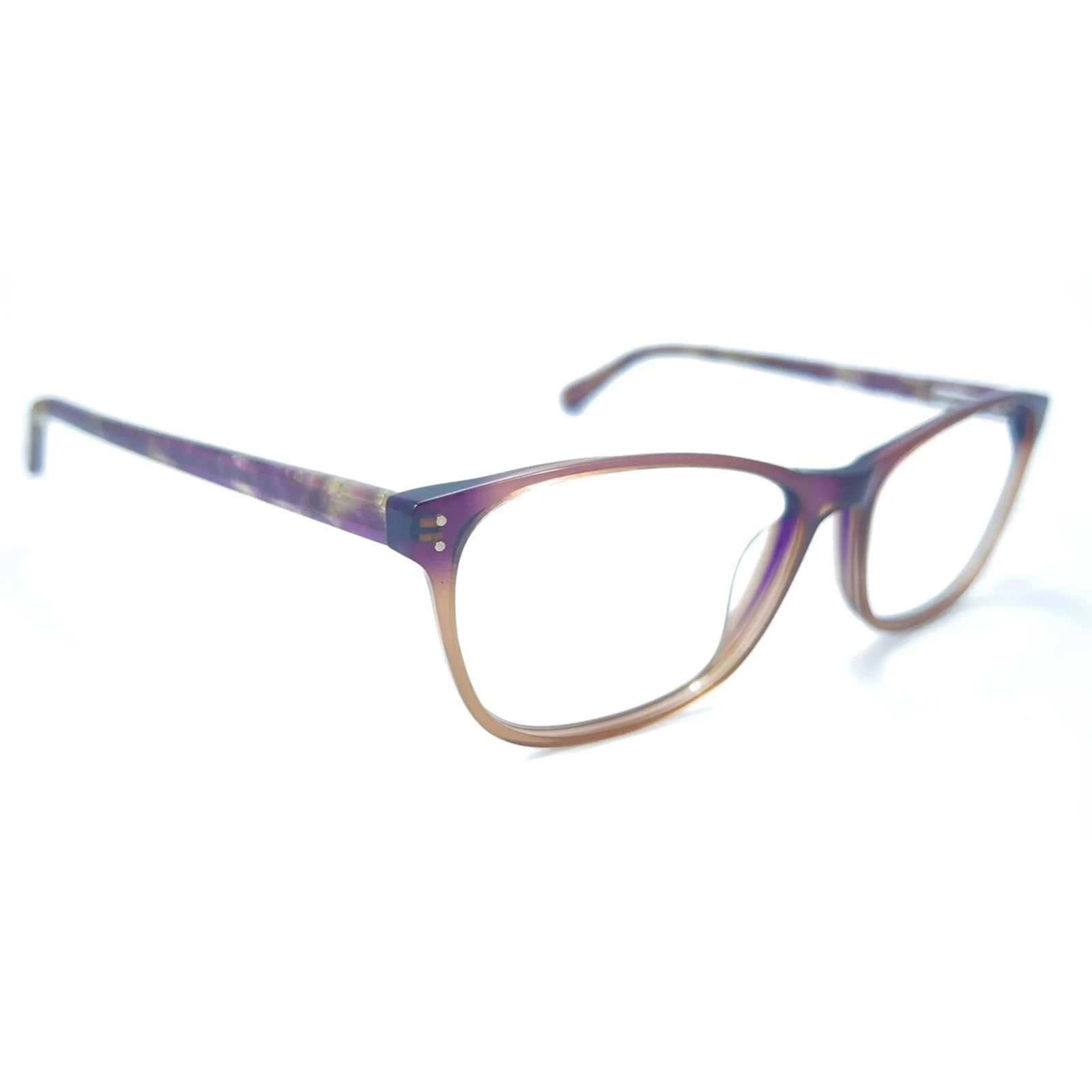 Via Spiga Giada 740 Zyloware Purple Brown Eyeglasses Frame 53-15-135 Eyewear