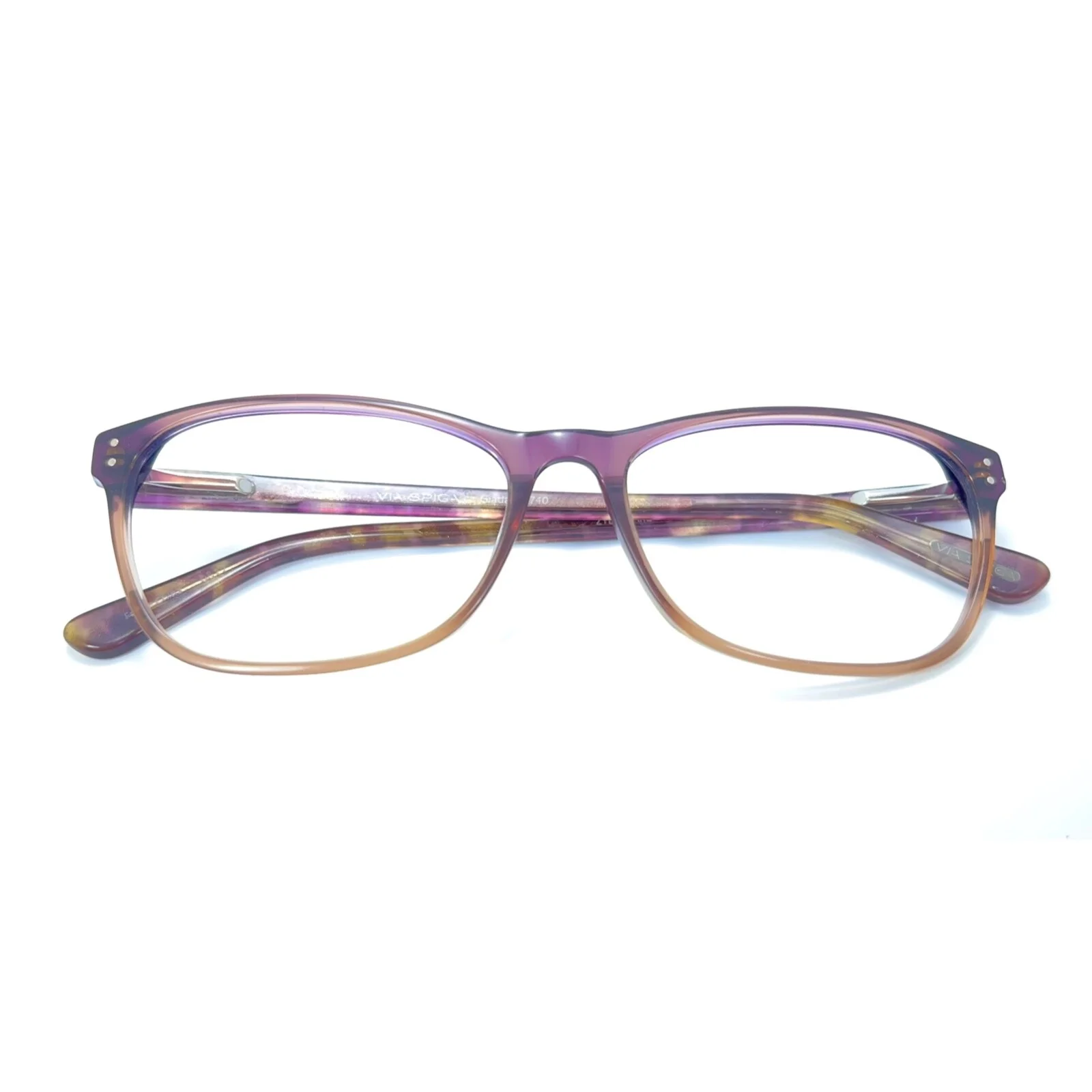 Via Spiga Giada 740 Zyloware Purple Brown Eyeglasses Frame 53-15-135 Eyewear 2